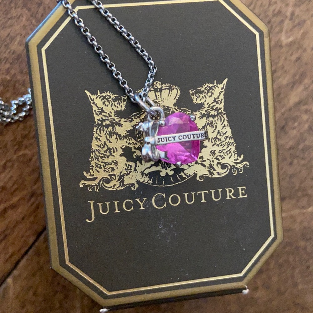 Juicy Couture Pink Heart Pendant Necklace